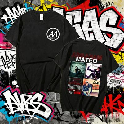2025 Summer Rapper Abraham Mateo Album Merch Men Women Oversized Vintage Hip Hop Pop Music 100% Pure Cotton Printed T-shirt