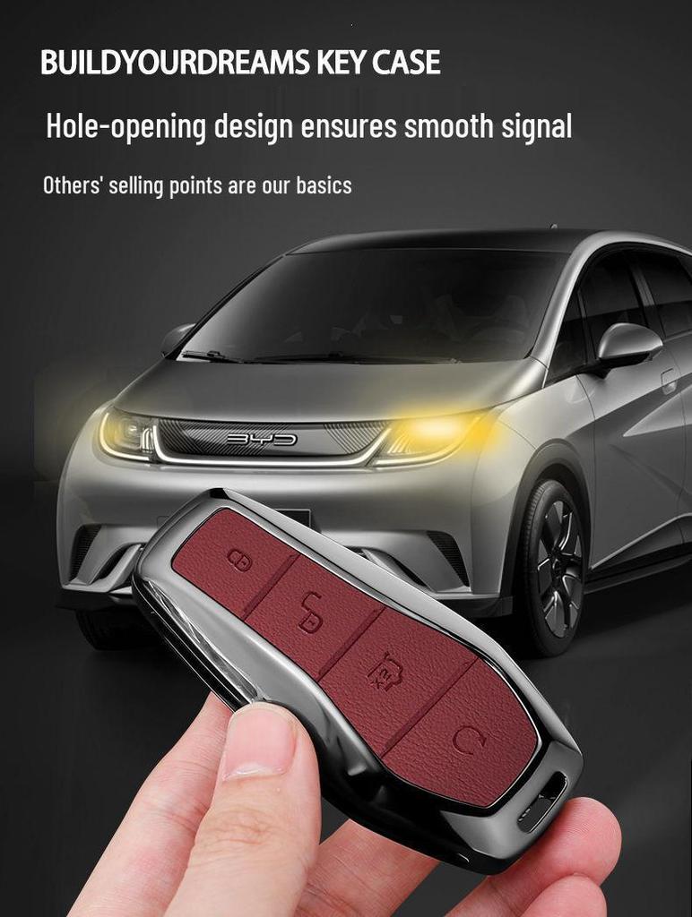 BYD Song Plus Key Case for 25 Model, Qin Plus, Seagull, Song L, DMI, Han EV Pro Buckle Cover
