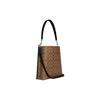 Coach Mollie Classic Monogram Snap Closure Detachable Handle Shoulder Strap Canvas With Leather Bucket Bag Crossbody Shoulder Bag 28 CA561-IMCBI