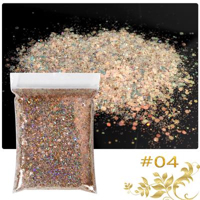 50 γρ./τσάντα Mermaid Hexagon Nail Glitter Flakes 3D πούλιες με λαμπερές ιριδίζουσες ανάμεικτες φέτες Paillette DIY Nail Art Decoratio