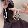 Vintage Metal Leopard Hoop Earrings for Women Simple Gold Big Circle Round Ear Buckle Earrings Jewelry Accessories