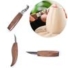 Pottery Tool Carving Knife Solid Wood Handle Repair Billet Shaping Digging Spoon Knife Handmade Diy Woodworking Woodcut Supplies