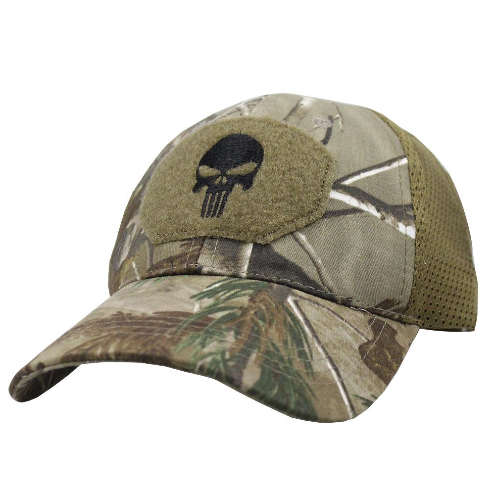 Taktische Camouflage-Baseballkappe für Spezialeinheiten mit Netz und Klettverschluss