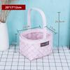 Handheld Wedding Candy Storage Basket with Handle Flower Basket  For Home Wedding Decor