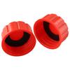 8PCS Solid Base Cap Kit 1.75" Red Coarse Thread Gas Can Replacement Gas Tank Solid Bottom Cap For Most Standard Opening Gas