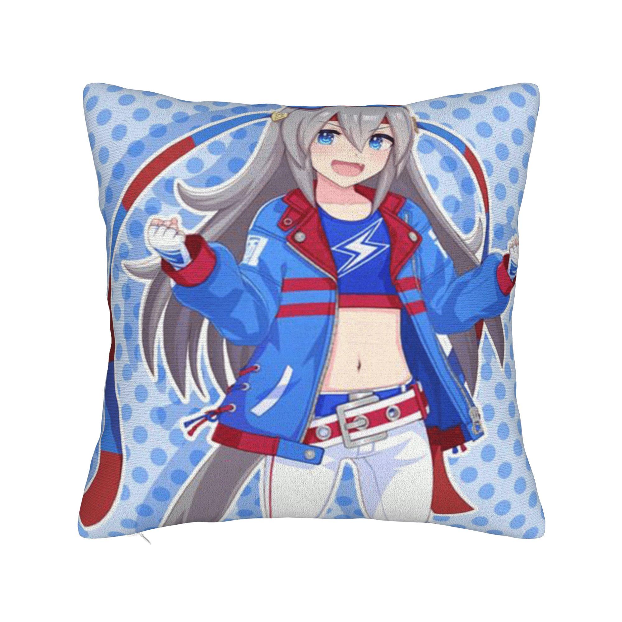 Наволочка Umamusume Модная наволочка для дивана, автомобиля, домашнего декора 12x12Inch