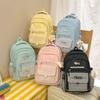 Schoolbag New High-value Large-capacity Ins Burden-reducing Backpack Fashionable Plaid Middle School Student Schoolbag Leisure Travel Backpack
