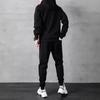 Men's Casual Sports Hoodie and Sweatpants Set - Spring/Autumn Outdoor Zipper Cardigan
