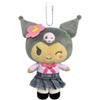 Hatayama Shoji Sanrio Gal Series Mascot Gal 2 H15 X 63202853 Pouch, Kuromi, Brown, Approx. W10cm,