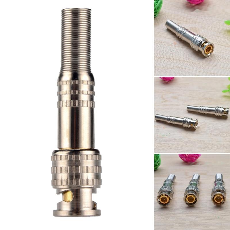 Secure Screw Lock BNC Connectors for Home Security Cameras Solderfree Screw-lock Terminals Coaxials Adapters