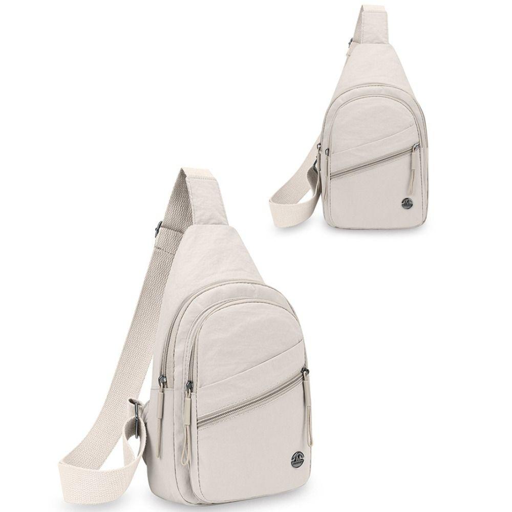 Large Capacity Crossbody Bag Spacious Waterproof Shoulder Bag Adjustable Straps Nylon Material Messenger Bag Casual Design