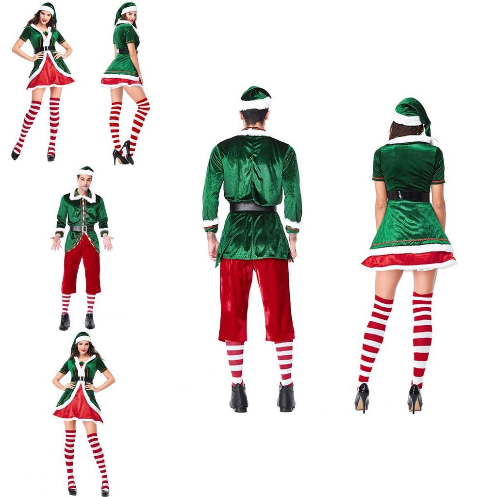 High Quality Elf Cosplay Outfit For Couples Ideal For Christmas Celebrations