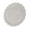 Turkish Tea Coffee Serving Tray Vintage   Embossed Pattern Round Coffee Plate for Bar Outdoor   Dessert