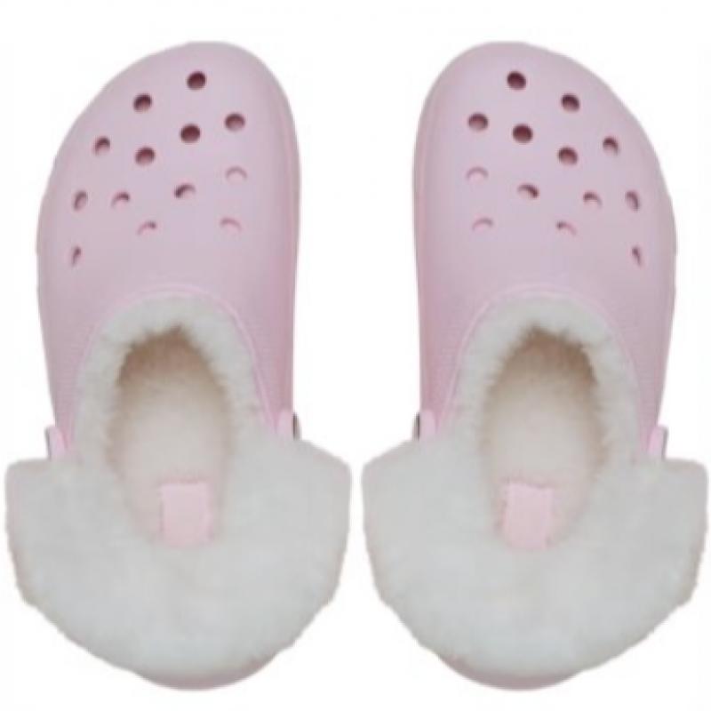 Crocs Classic Platform Fuzz Lined Clog 212854 6zw