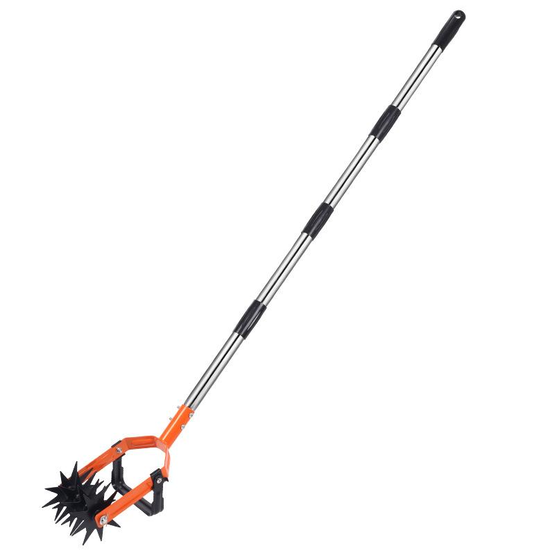 2-in-1 Rotatory Cultivator, Garden Tiller for Weeding Loosening & Turning Soil