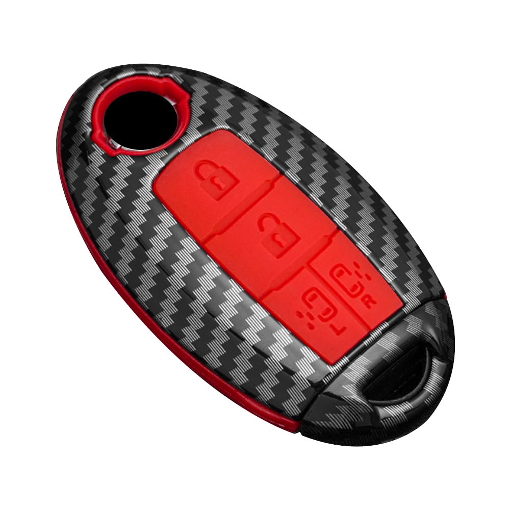 

SANRILY Чехол для ключей, Держатель для ключей, Обложка для ключей, Подходит для Nissan, New Serena e-Power, Elgrand, красный