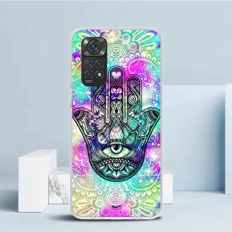 Totem Mandala Colorful Flower Phone Case For Xiaomi Redmi Note 15 14 14S 13 12S 12 Pro Plus 11S 11 11T 11E 10S 10 + Soft TPU Bac