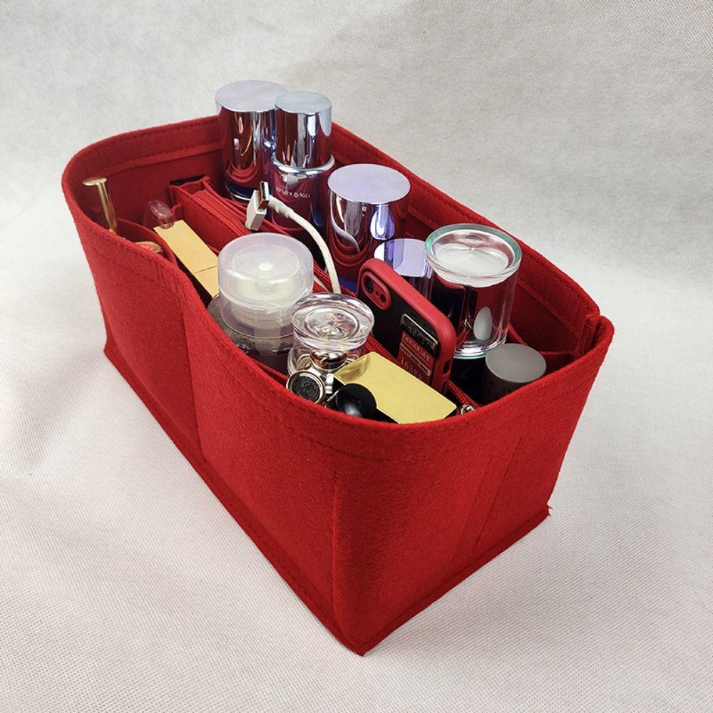 Lightweight Travel Tote Bag Divider Zipper Closure Storage Pouch Toiletry Container  Daily Storage