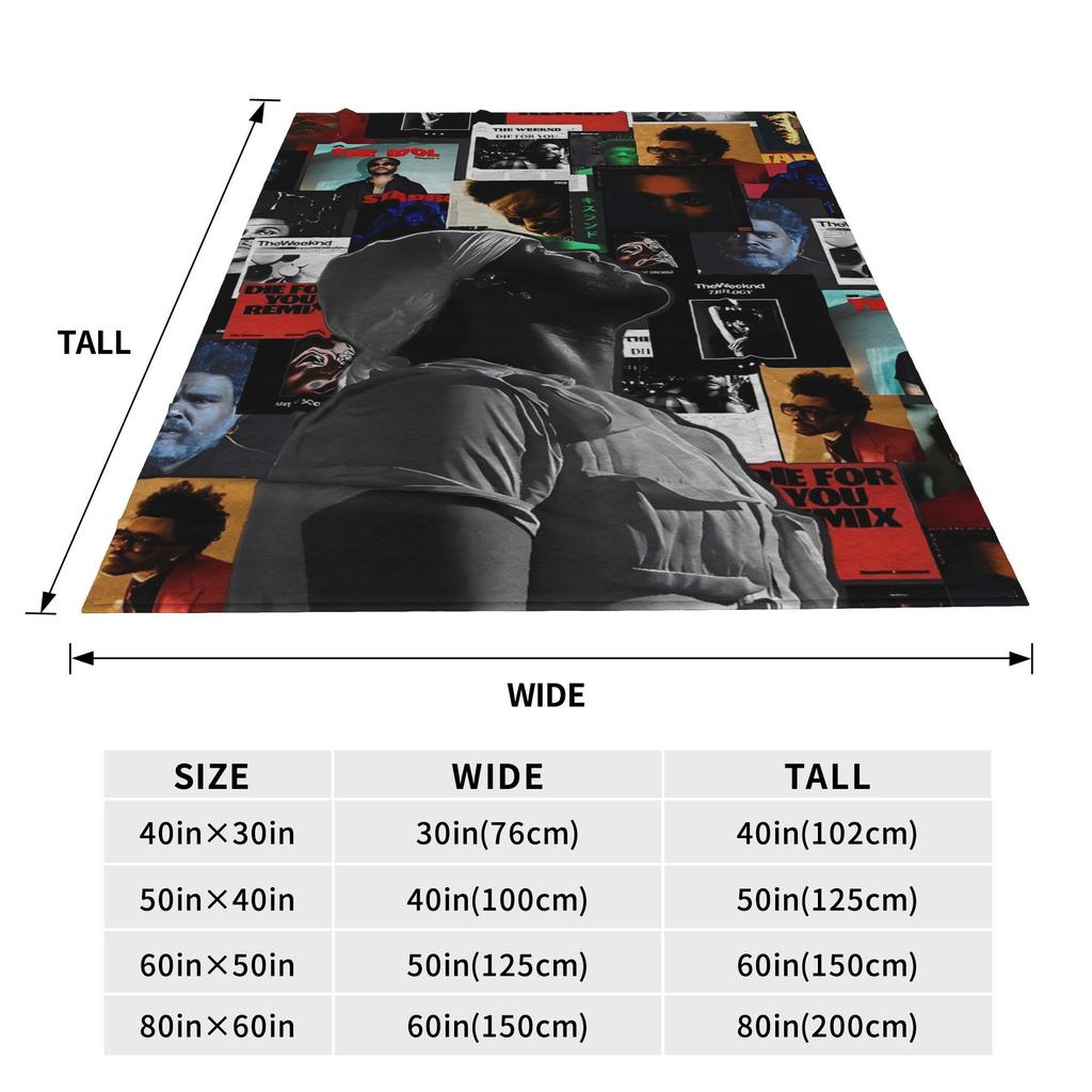 The Weeknds Rapper Singer Blanket Quality Soft  Throw Blanket Winter Picnic Outdoor Comfortable Bedspread