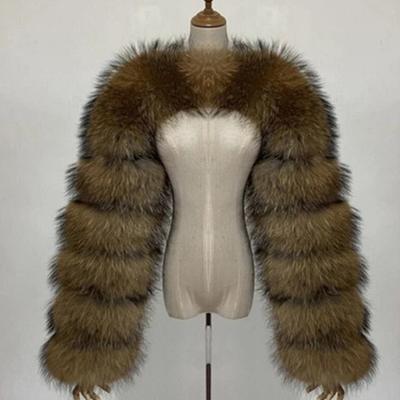 Furry Coat Femme Top Fashion Winter High Quality Faux Fox Fur Coat Women Elegant Patchwork Long Sleeve Warm Mink Short Jackets
