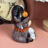 New Halloween Resin Statues with Spider Pumpkin Highland Cow, Desktop Decor Ornaments for Home & Office