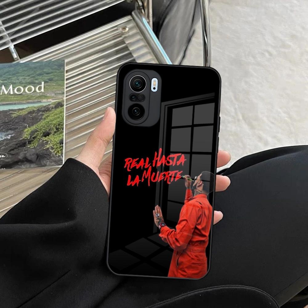 

Fashion Hot Rapper Anuel AA Phone Case for Xiaomi Redmi Note 14 13 12 11 Ultra Pro Lite 5G toughened glass Cover Redmi Note 11ProPlus