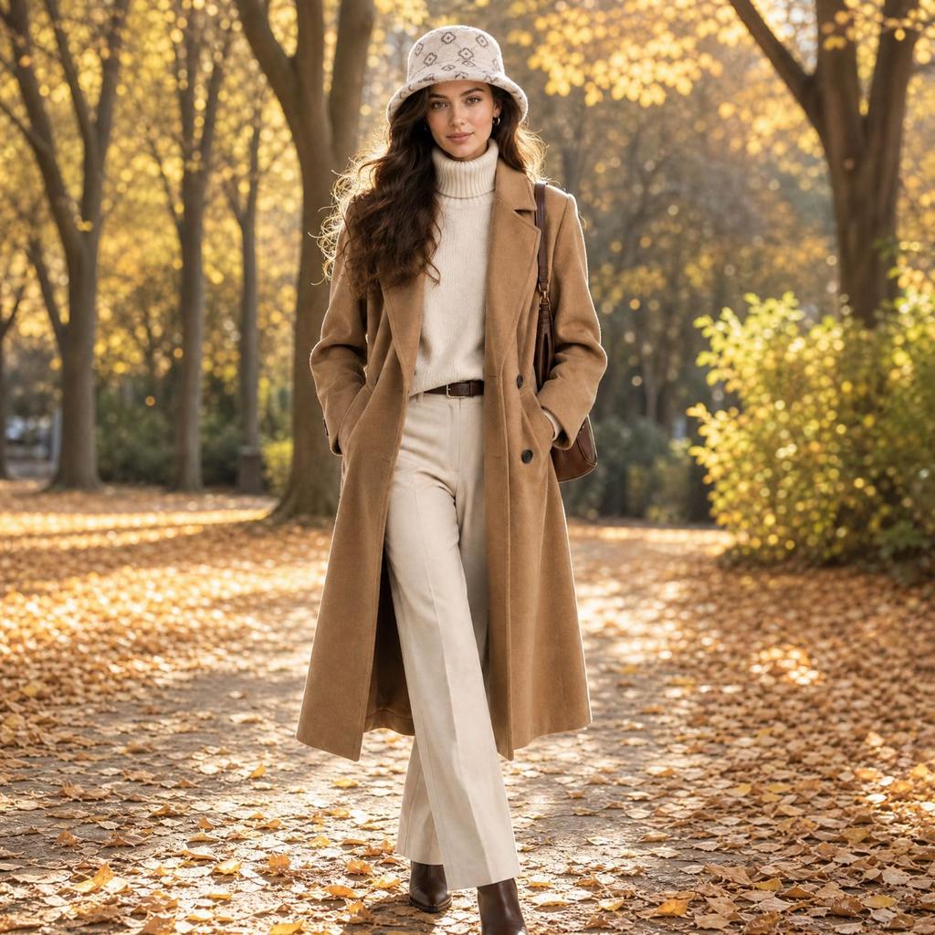 Women's Printed Hat Warm Fisherman Hat for Fall and Winter