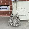 Japanese And Korean Ins Modern Small Leopard Print Messenger Bag Single Shoulder Canvas Bag For Female Student