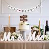 Just Married Banner Rustic White Wooden Wedding Banner Decoration