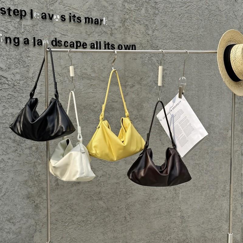 Sac Hobo Cuir de Vachette Doux Couche Supérieure 2026 Décontracté Quotidien Trajet Épaule Unique Cabas Cuir Véritable Porté en Travers Femmes