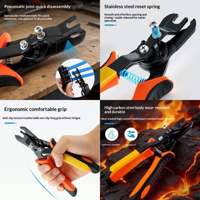 Pneumatic Disconnect Tool Set Durable Push-to-Connect Fittings Removal Tool for Industrial Maintenance DIY Plumbing Jobs