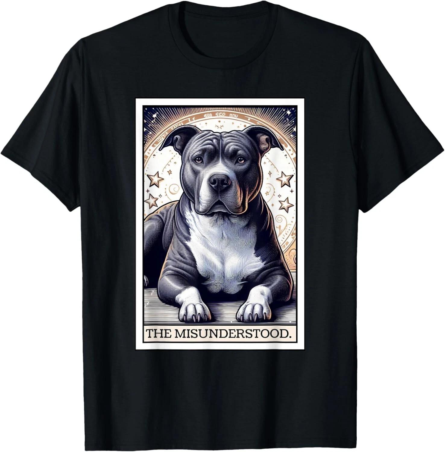 Pitbull Tarot Card Women Men Pitbull Lover Pittie Dog Mom Gift Unisex T-Shirt 3XL