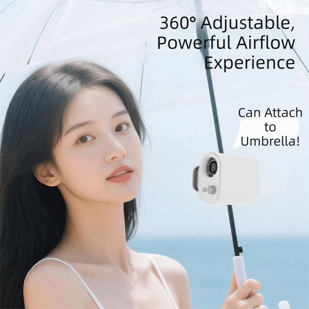 Adjustable Airflow Clip-on Waist Fan Detachable Design Multifunctional Fan  Commuting Travel