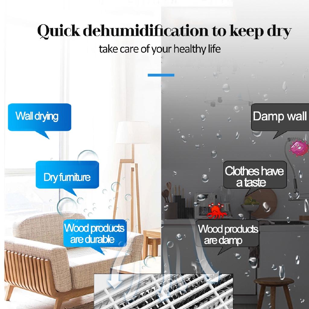 1L Adjutable Auto Dry Sleep Modes Home Dehumidifier Air Dryer Moisture Absorber Electric Cooling Dryer Bedroom Kitchen