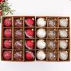 Holiday Bauble Set, 12 Pack Plastic Tree Hanging Items with Mixed Finish Styling for Christmas Home Display Use