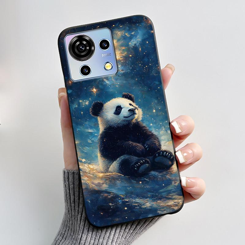 Süße Cartoon Hülle Für ZTE Blade V50 Vita 4G Bedruckte Schale Schutzhülle Weiches Silikon Schwarzes Gehäuse