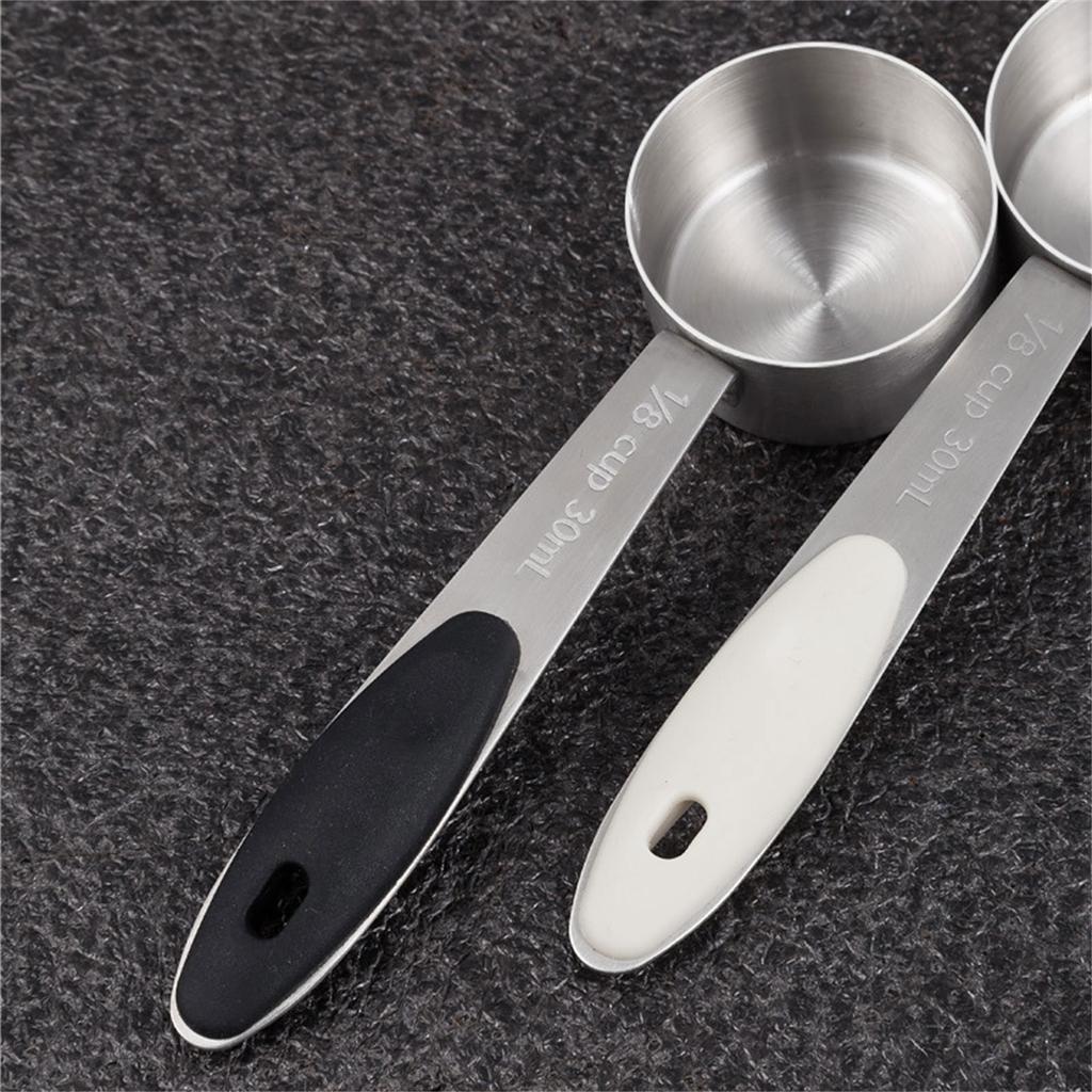 Stainless Steels Coffee Scoops Tablespoon 30ml Small Cup Metal Spoons Kitchen Baking Cooking Measuring Scoops Enduring