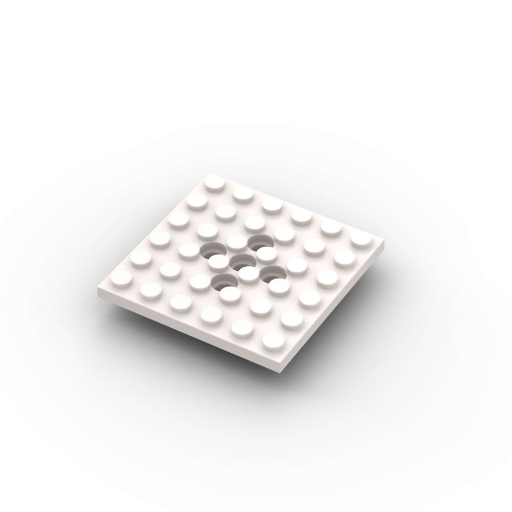 Non-Toxic Moc 1Pcs 73110 Modified 6X6 Plate Building Blocks Kit With 5 Pin Holes Board Part Brick Diy Idea Particle Children Birthday Gift