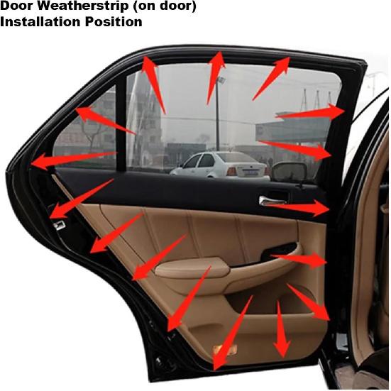 Front Left Side Door Weatherstrip Moulding Seal 72350-TA5-A02 Compatible With Accord Sedan 2008-2012