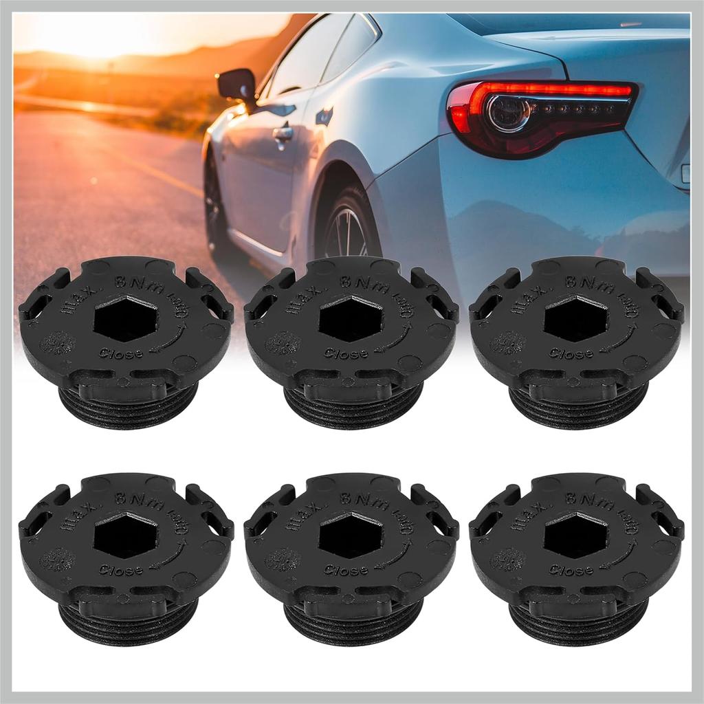 6pcs ABS Car Engine Oil Drain Plug Replacement 11137605018 Replacement Car Parts