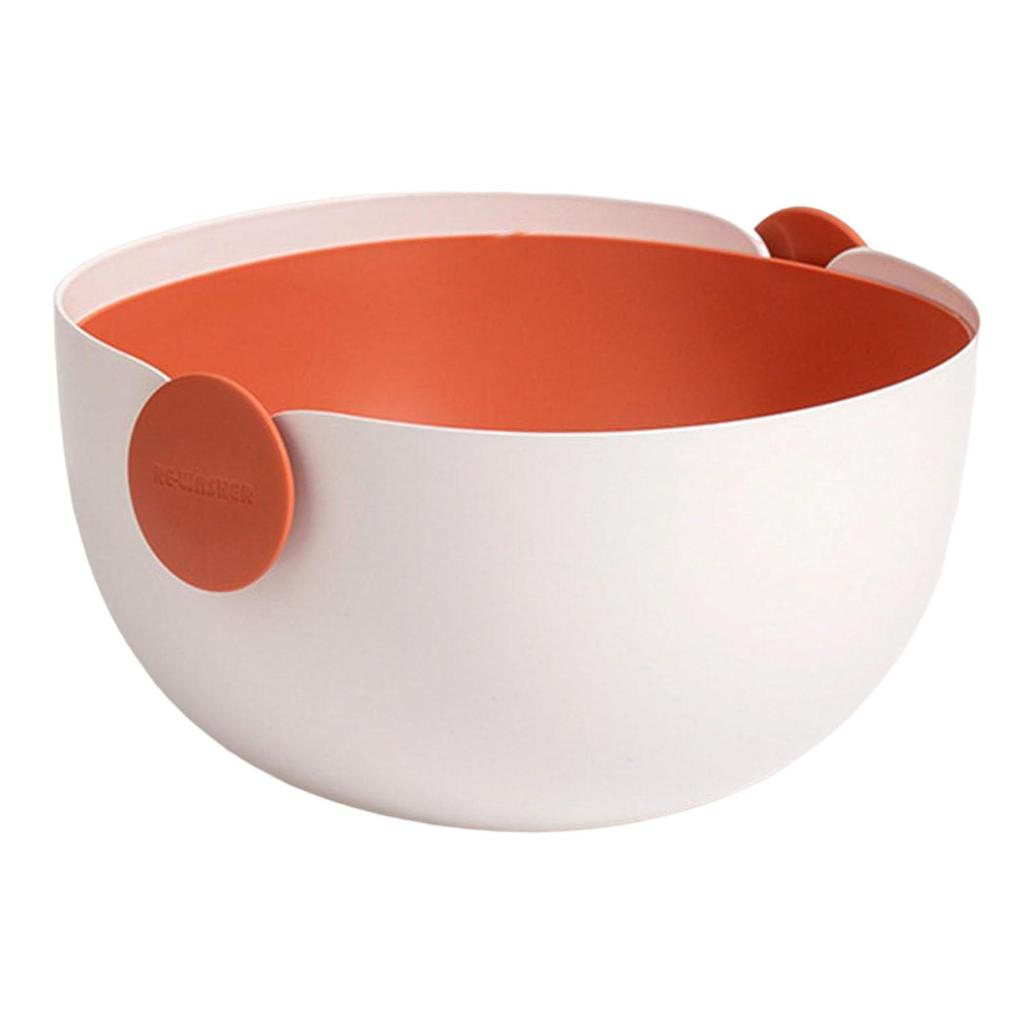 Double Layer Colander Igh Temperature Resistance Vegetable Bowl Rice Washer Strainer Drain