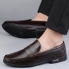 Genuine Leather Men Shoes Casual Men Loafers Breathable Office Formal Shoes Men Designer Slip on Driving Shoes Plus Size 38-46