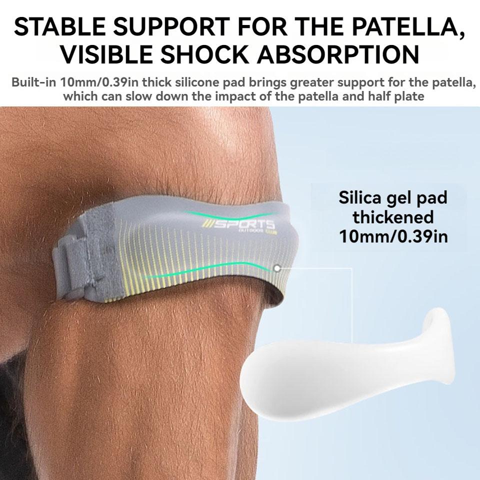 1Pcs Adjustable Knee Strap for Sports Running Basketball Shock Absorption Compression Knee Pads Men Women Outdoor