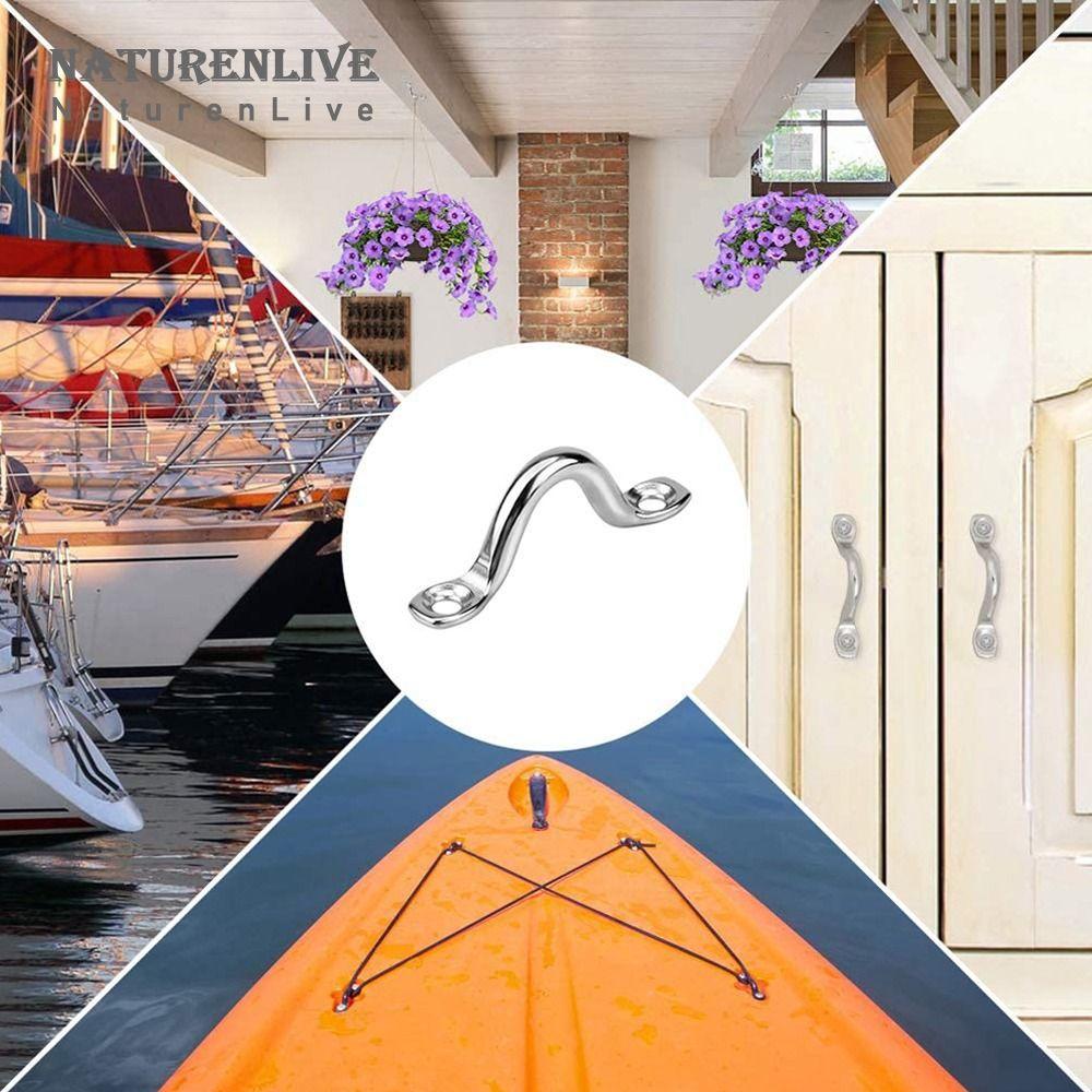 Shape Pad Eye Plate Wire Eye Straps Boat Handle Door Handle Boat Marine Tie Down Canopy Fender Hook