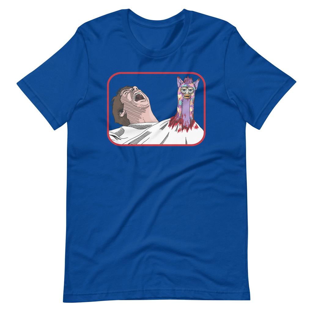 Chest Bursting Furby Tee Alien Long Furbie TShirt Summer Mens and Womens Loose and Breathable Tshirt Top