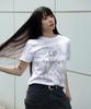 Keobeolaijeu Mute Mode Angelgirl Graphic Crop Top
