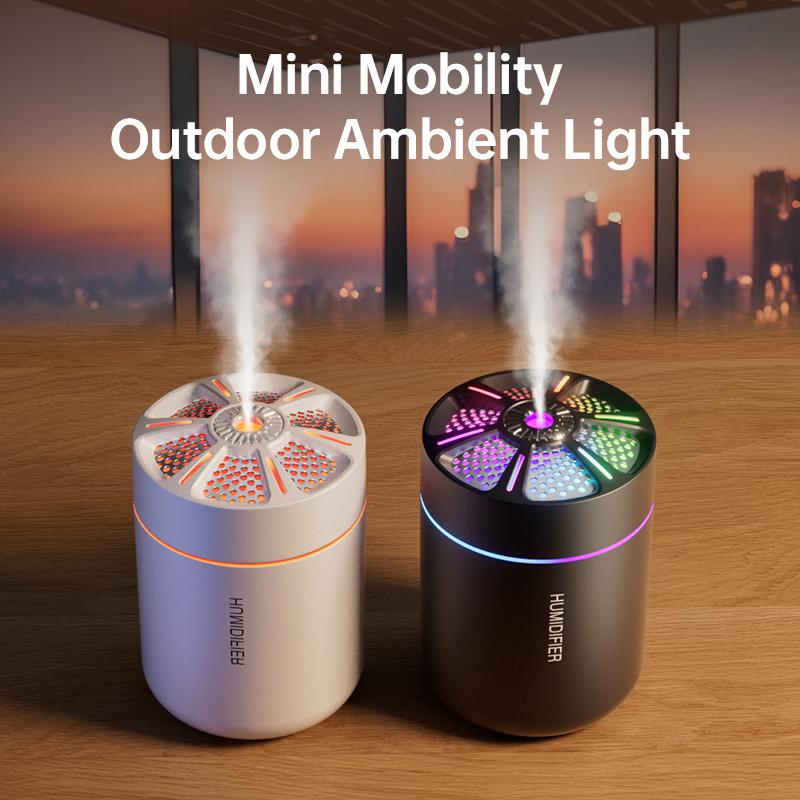 Mini zvlhčovač vzduchu do auta Čistič vzduchu do auta Osvěžovač vzduchu s LED světlem Pro auto Aroma Aromaterapeutický difuzér Příslušenství