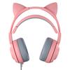 SY-G25 Kabelgebundener Kopfhörer RGB-Beleuchtung Omnidirektionales Mikrofon Over-Ear Computer-Kopfhörer mit niedlichen Katzenohren für E-Sport