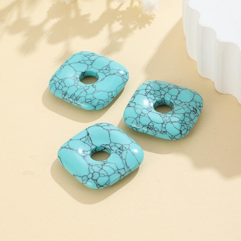 30mm Naturstein Kristall Achat Pi Xiu Quadrat DIY Schmuckzubehör