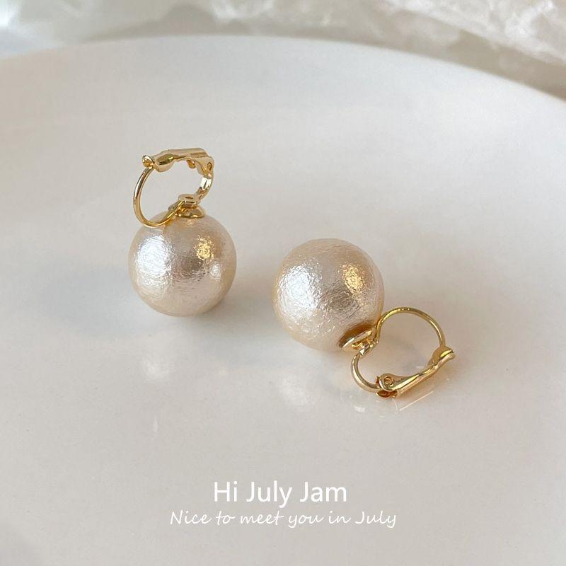 

Women s Vintage Cotton Pearl Earrings 12mm